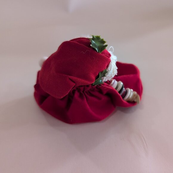 Vintage Holiday “Button” Santa Claus Doll Handmade - Picture 3 of 5